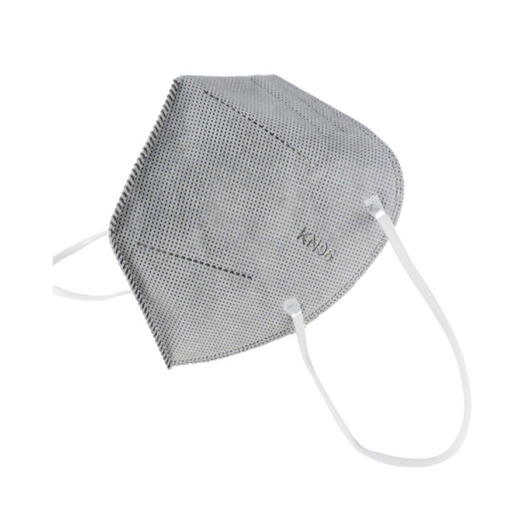 Filtering mask KN95 gray with a valve - 5 layers of polypropylene non-woven fabric