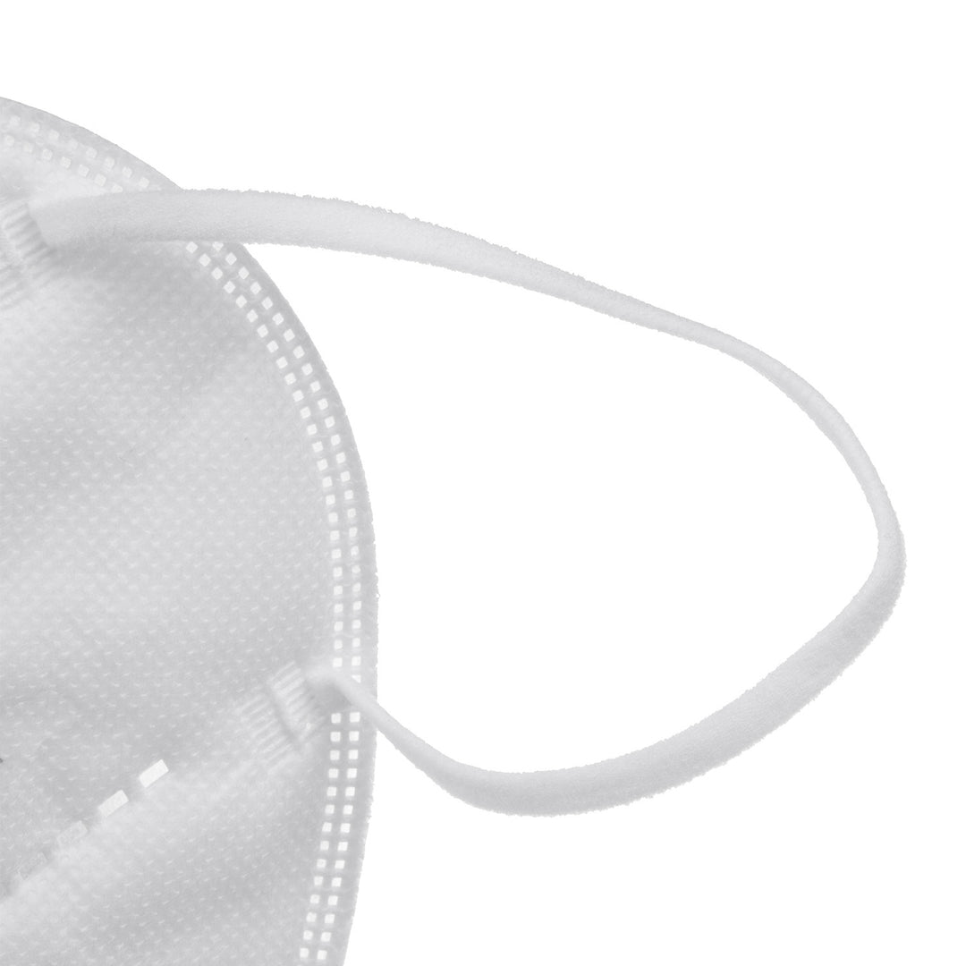 Set of 50 white FFP2 filter masks set.