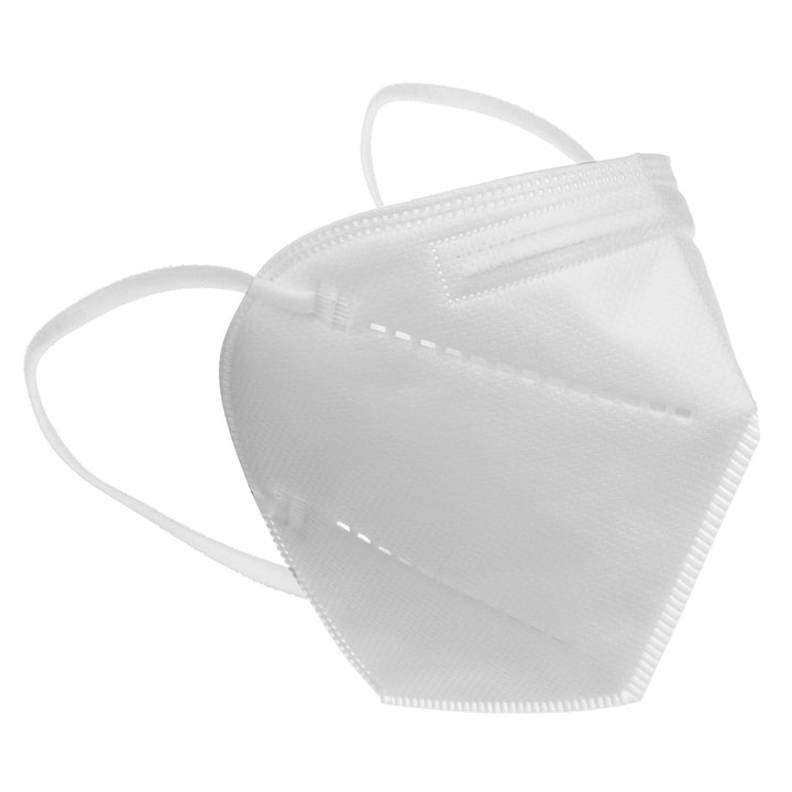 Set of 50 white FFP2 filter masks set.