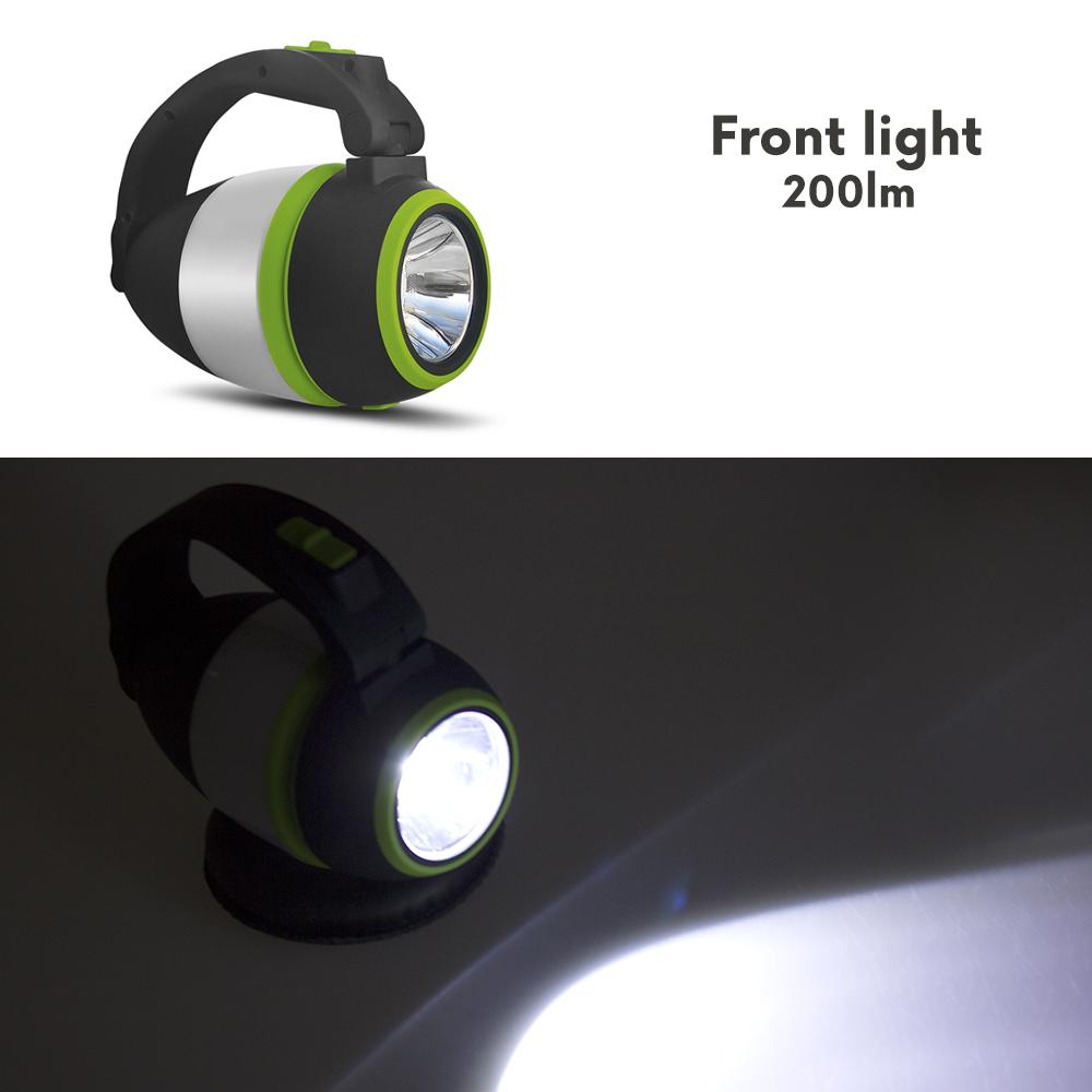 Maclean MCE298 3 in 1 LED Camping Lamp and Foldable Flashlight Outdoor 3 Light Modes 1W 60-200LM cool white 6000K IP20 (built-in battery 1500mAh / power bank function)