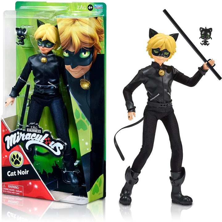 Cat Noir Miraculous Doll Figurine Animated Series with Accessories Jojo