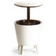 Keter 230900 Cool Bar 2in1 Drink Cooler and Side Table, Garden Portable Bar, Cream & Chocolate Colour