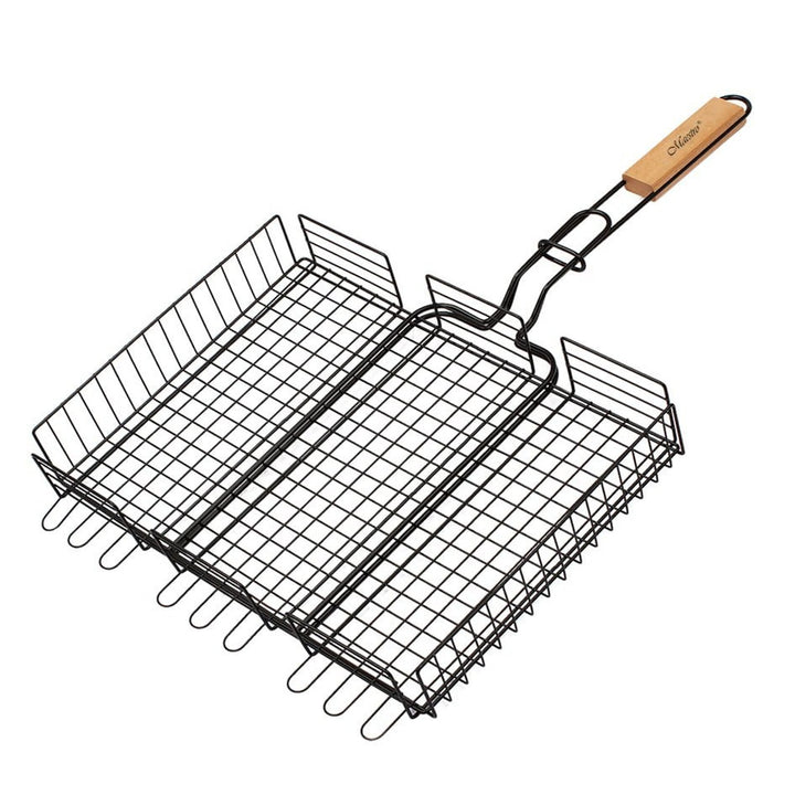 Maestro MR-1002 Gráta Cócaireachta BBQ Dúbailte Basket Grilling Inaistrithe 25x30cm