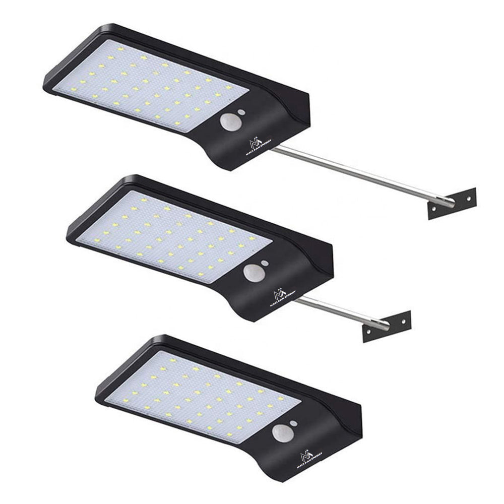 Maclean MCE444 Solar LED Lamp Braiteoir Tairiscint PIR Twilight Solas Balla Allamuigh IP65 Inchoigeartaithe Gan Sreang