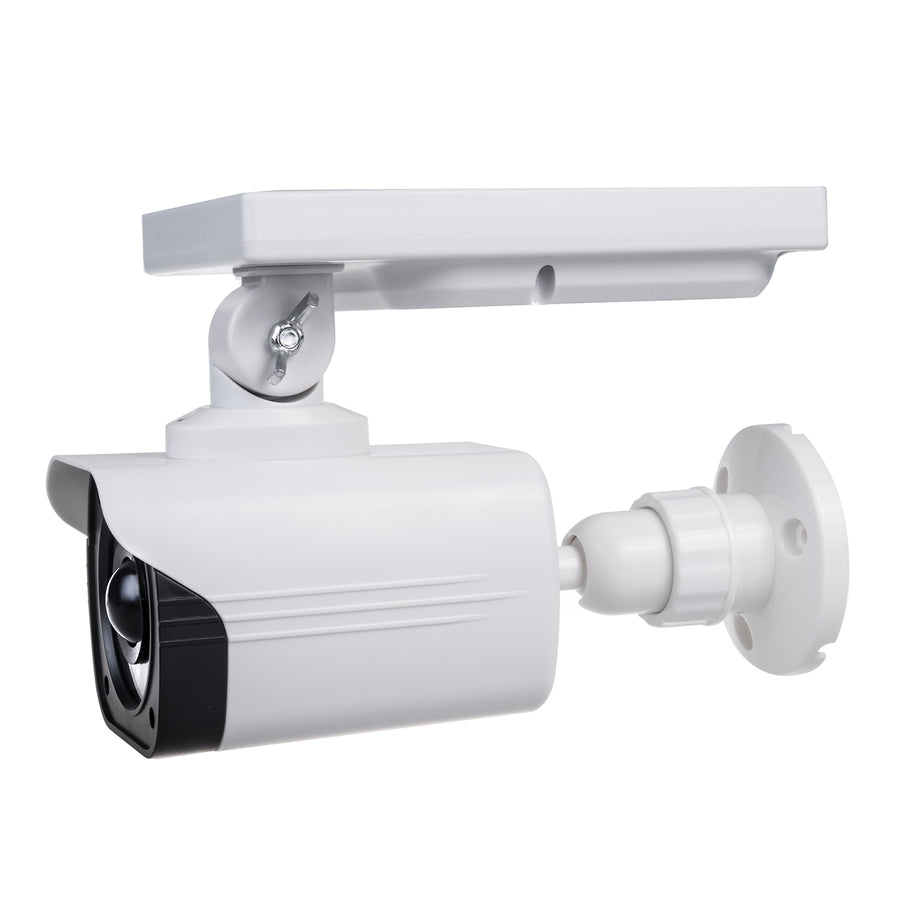 SOL1800S Solar Dummy CCTV Security Camera with LED Light Motion Sensor Red Diode