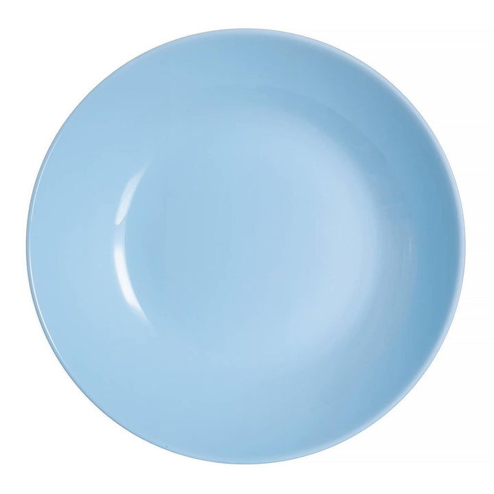 19 PCS Dining Set Plate Bowl Service for 6 People Light Blue Microwave Dishwasher Safe