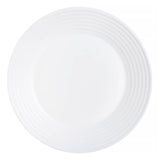 18 PCS Dining Set Plate Service for 6 People Tempered Glass Dinner Tableware