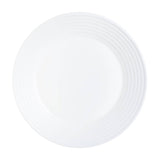 18 PCS Dining Set Plate Service for 6 People Tempered Glass Dinner Tableware