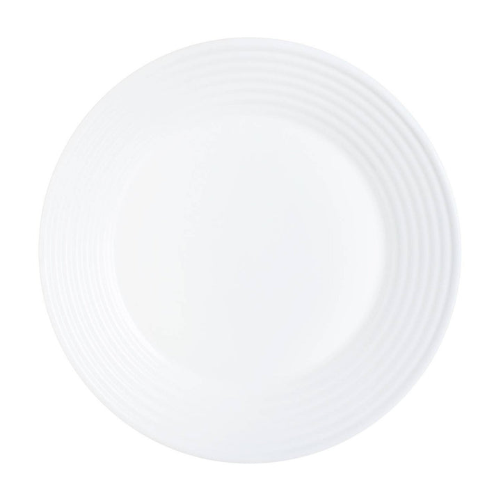 18 PCS Dining Set Plate Service for 6 People Tempered Glass Dinner Tableware