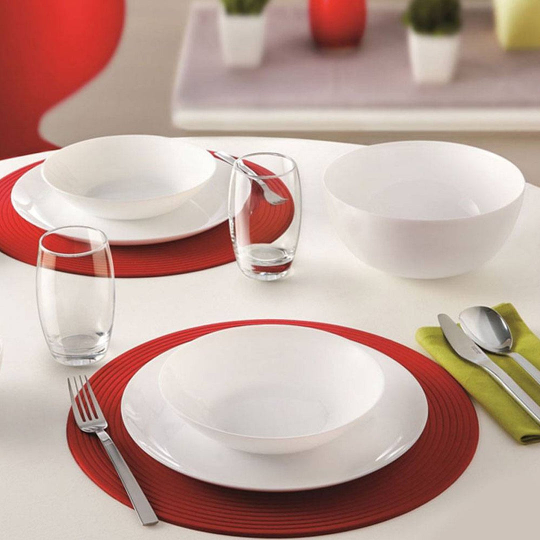 Dinner set LUMINARC Diwali white 18 pcs for 6 people