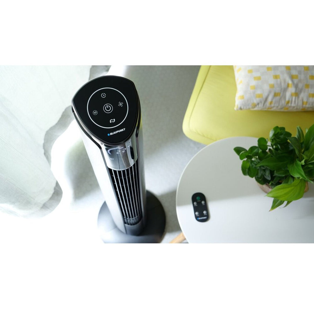 Blaupunkt AFT801 - Fan Túir 45W le Uaineadóir Cumhacht 45W le Feidhm Taispeána, Uaineadóir &amp; Ascalaithe