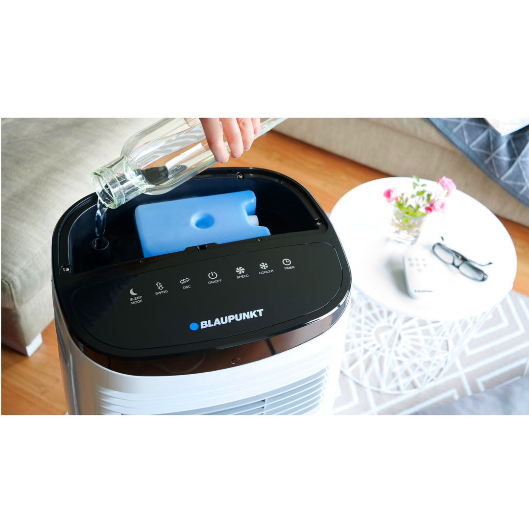 Blaupunkt ACF601 Evaporative Fan Air Cooler 120W with Remote Control, Energy-Saving