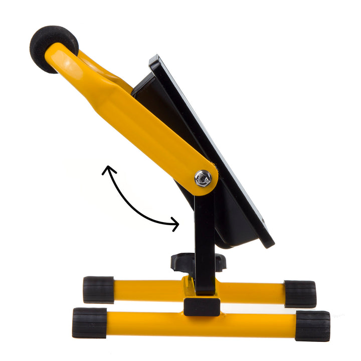 Maclean MCE632 Yellow Floor Stand for Maclean LED Floodlight Steel Adjustable Angle MCE550/530/630/632/650/652