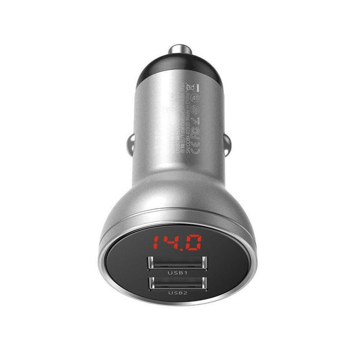 Car charger with two USB sockets Baseus VCBXA CCBX-0S