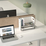 Desk Organizer Wireless Qi Charging Shelf Drawer Bookend Home Office Tray Up to 10kg