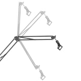 NanoRS RS164 All-in-one Studio Professional Table Mount for 17-32" Monitor, Microphone, Camera and Flood Light for Studio Tripod VESA 75x75 100x100