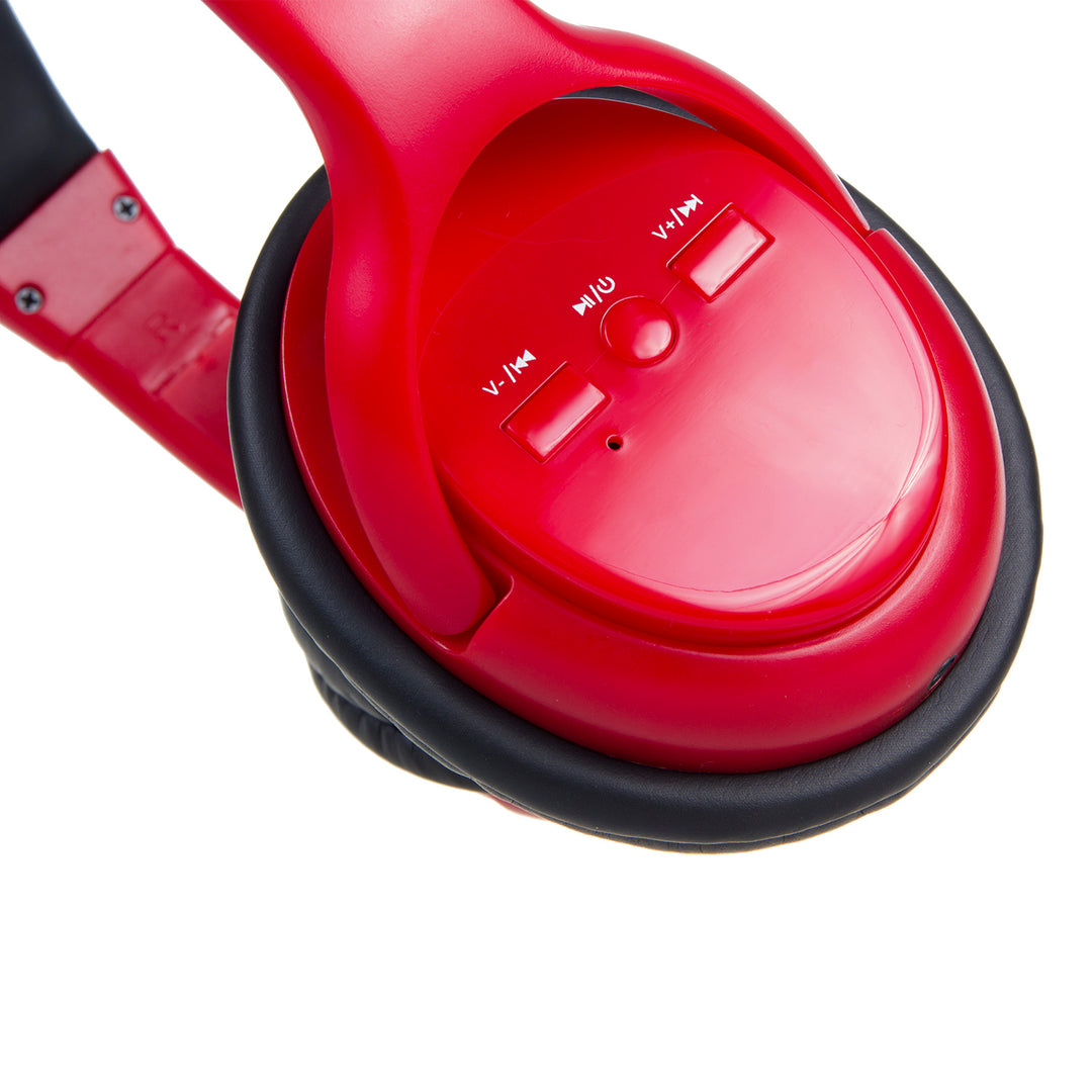 Audiocore V5.1 wireless bluetooth headphones, 200mAh, 3-4h working time, 1-2h charging time, AC720 R red