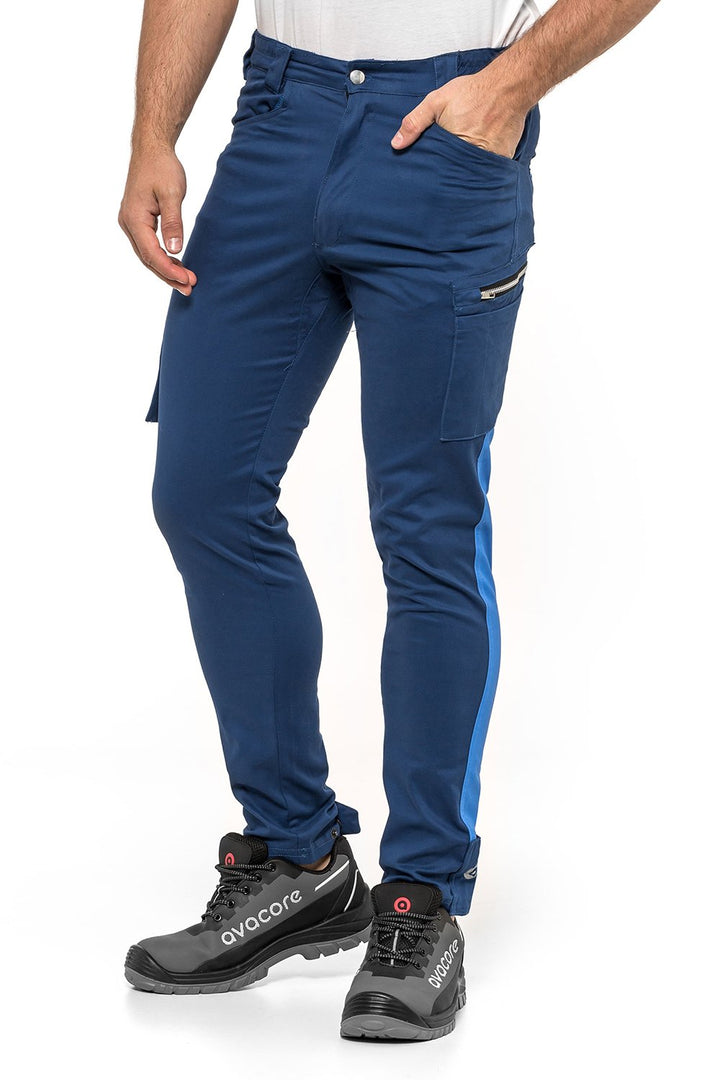 Avacore 35763_50 Waist Trousers Blue Size 50 Slim Fit Comfort and Unique Design 8 Spacious and Practical Pockets