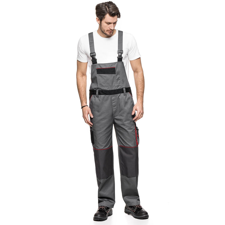 Lennox Avacore Bib Pants Gray-Black, Size 56 (103-108) – Sturdy and Comfortable Workwear with a Contemporary Design for Enhanced Durability and Functionality