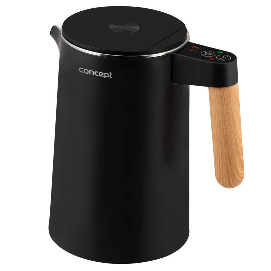 Concept Salt&Pepper - Black - RK3301 Electric Water Kettle 1.5L Double Wall Stainless Steel Temperature Control 45°C - 100°C