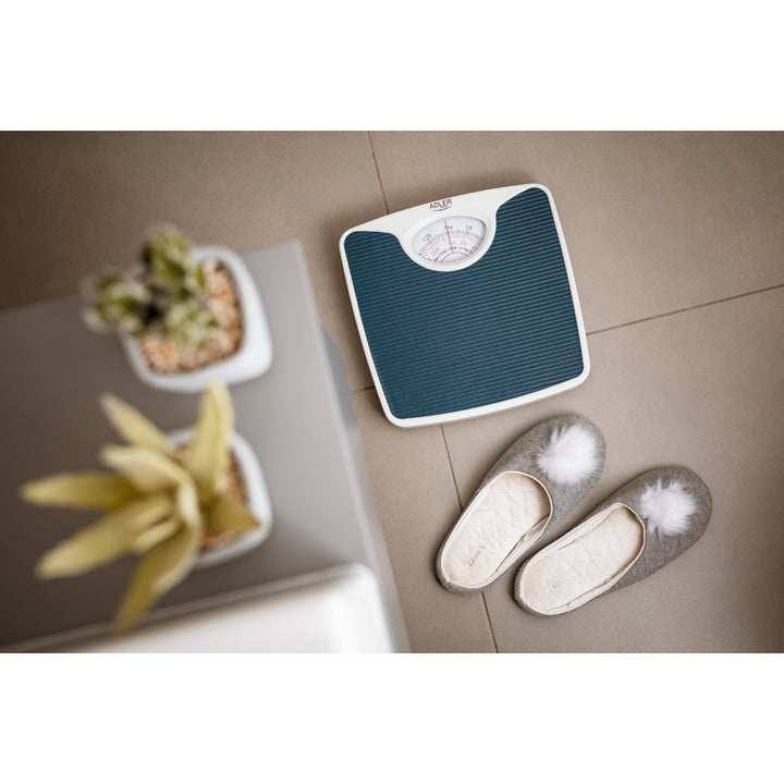 Adler AD 8151b Mechanical Bathroom Scale, Manual, Easy to Use, max. 130kg