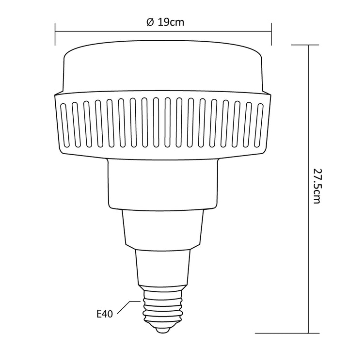 LED Bulb E40 95W 230V Cold White Energy Saving Lamp High Power Lamp 6500K 13000 Lumens