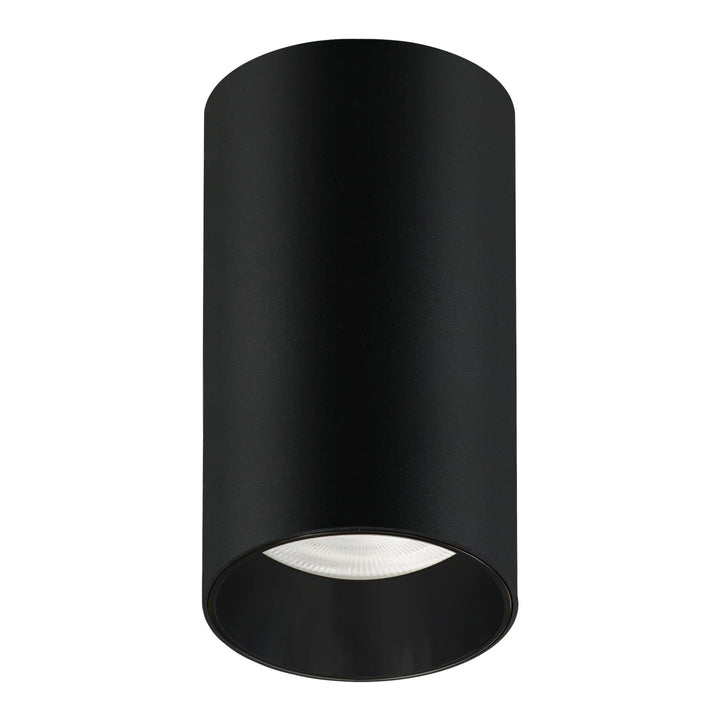 Maclean surface mount / tube, spot, round, aluminum, GU10, 55x100mm, black, MCE458 B/B