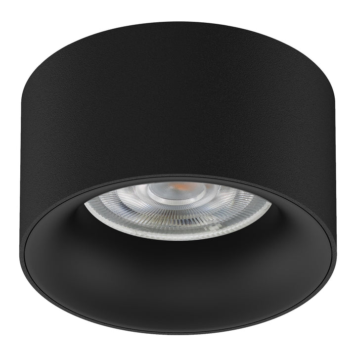 Maclean MCE457 Flush Mount / Tube Spot Babhta Alúmanam, GU5.3, 70x40mm, dubh, B/B