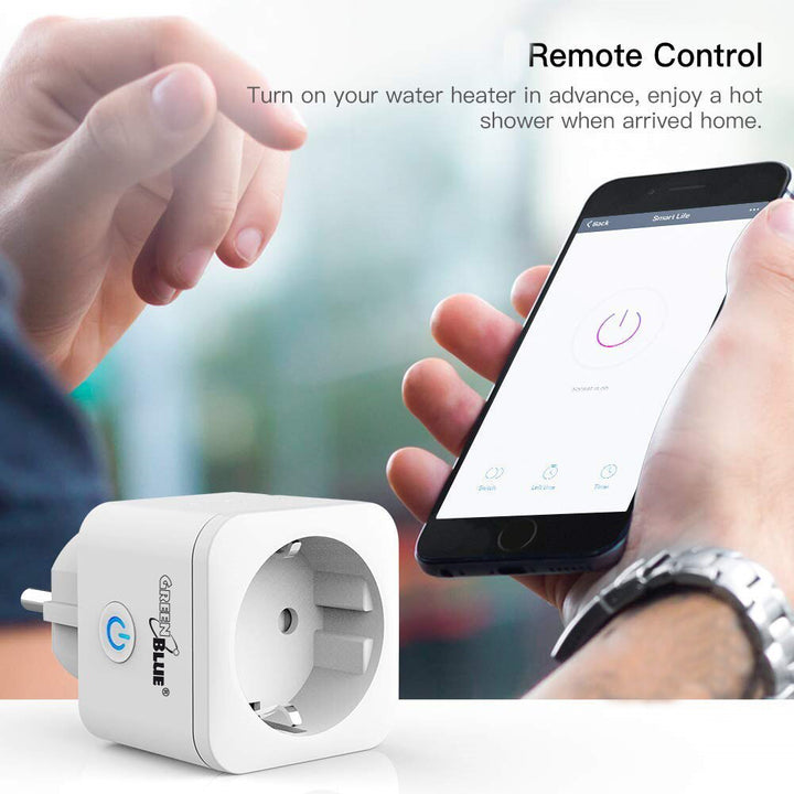 Soicéad cianrialaithe WiFi GreenBlue, Android/iOS/Alexa/Google Home, tomhaltas cumhachta, lasc ama, uasmhéid 3680W, cineál F, GB720 F. Fuinneamh, lasc ama, uasmhéid 3680W, cineál F, GB720 F