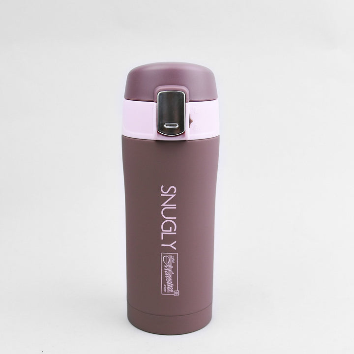 muga caife teirmeafosfáití snugly thermos fleascán cruach dhosmálta inslithe le haghaidh deochanna te nó fuar (300ml, donn)
