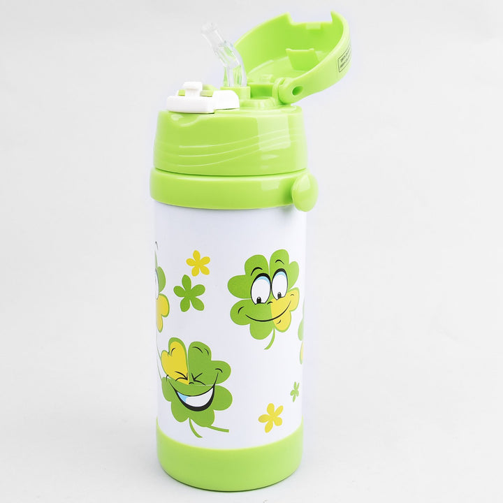 Thermal mug for children made of high quality stainless steel drinking bottle vacuum insulated (350ml, green)