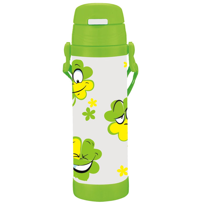 Thermal mug for children made of high quality stainless steel drinking bottle vacuum insulated (350ml, green)