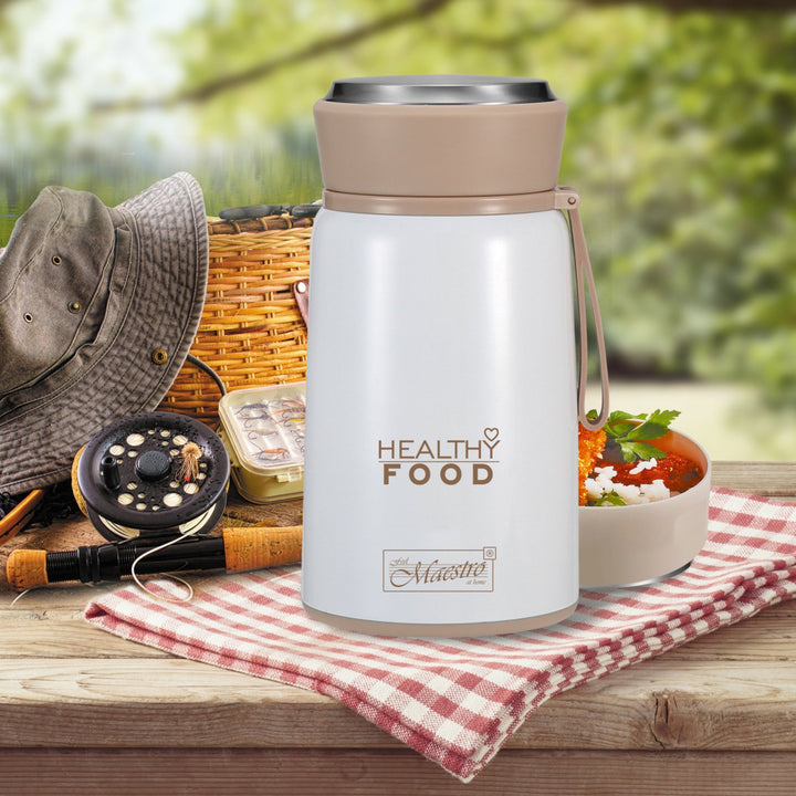 Coimeádán bia Thermos coimeádán bia teirmeafosfáití cruach dhosmálta san áireamh. spúnóg fillte 530ml