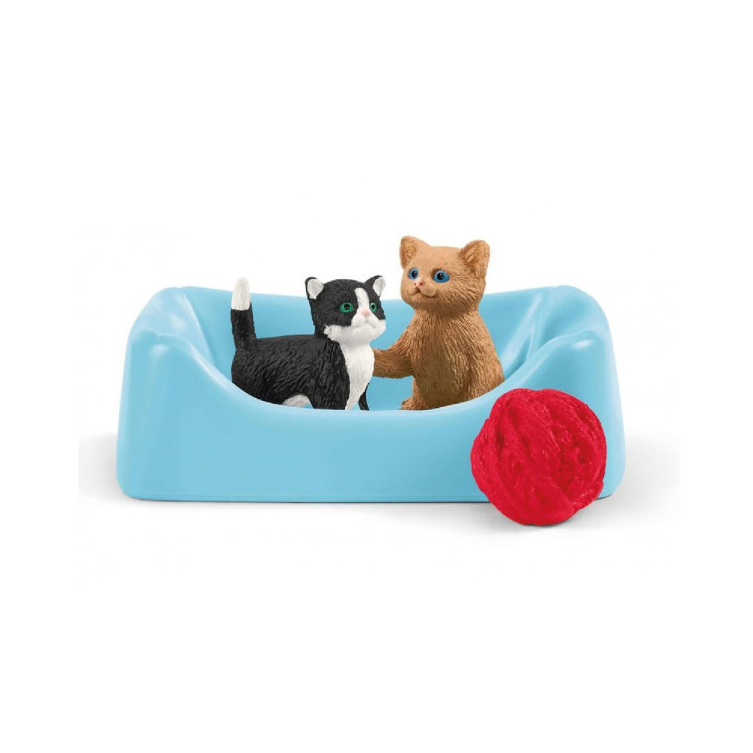 Schleich SLH42501 Schleich Farm World Playtime for Cute Cats Toy Playset Cat Gift Collectible