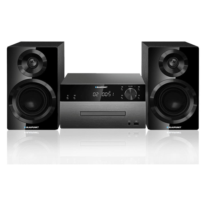 Blaupunkt MS50BT Bluetooth Stereo Micro System Speakers Compact Audio HiFi CD AUX FM Radio USB MP3 Alarm Clock Remote