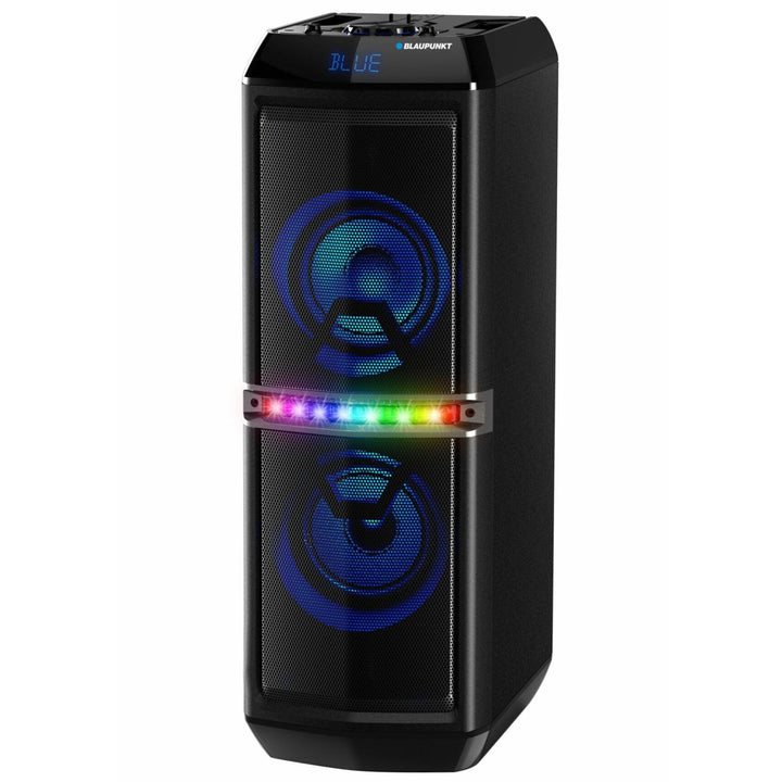 Blaupunkt PS05.2DB Bluetooth Speaker Portable Audio System Karaoke Party RMS Remote LED Lighting