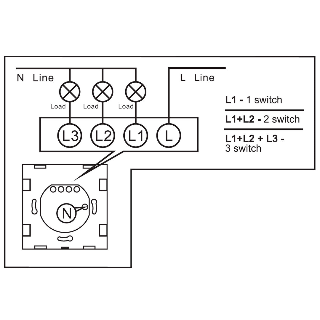 Lasc Solais Dteagmhála Cliste wifi Ag luí le Tuya APP Wall Switch Switch Glass Switch with Color Change LED Backlight Switch Cuasaithe 85x85mm (1-Fold Uuilleach, Bán)