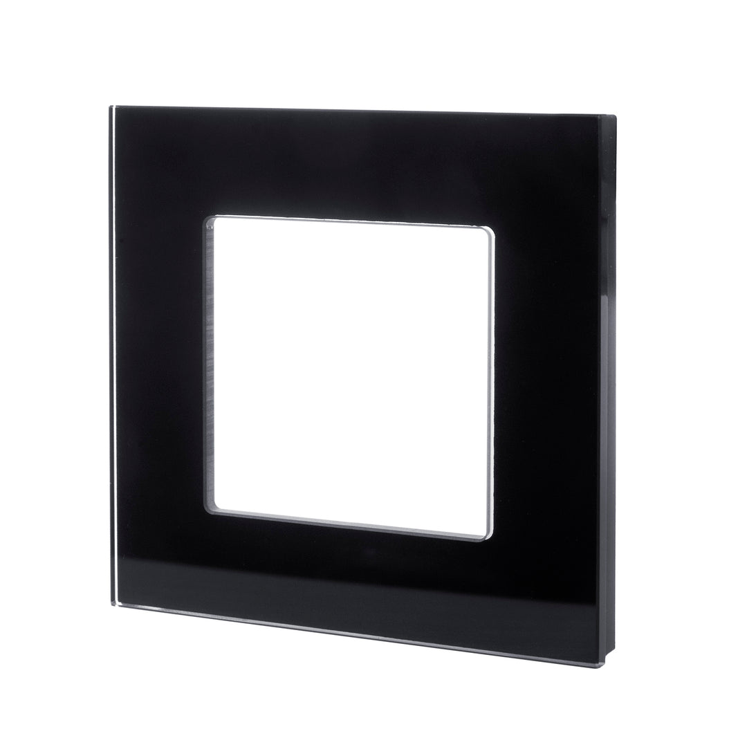 Maclean Glass Frame, single, black, 86x86mm, MCE730B