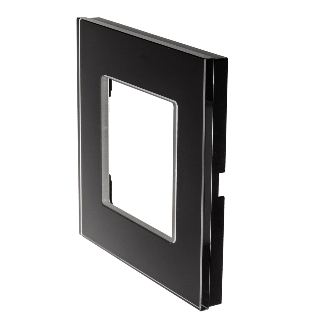 Maclean Glass Frame, single, black, 86x86mm, MCE730B