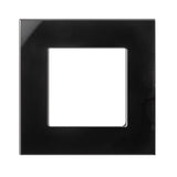 Maclean Glass Frame, single, black, 86x86mm, MCE730B