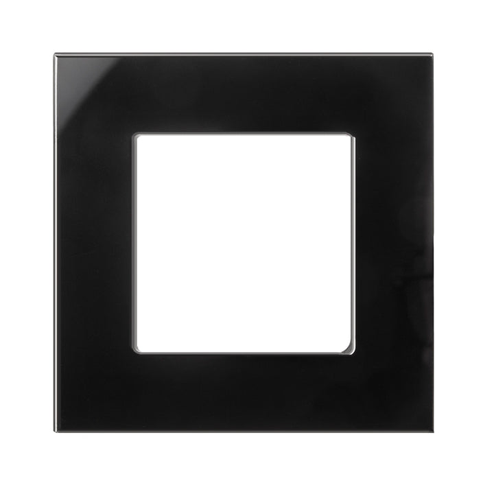 Maclean Glass Frame, single, black, 86x86mm, MCE730B