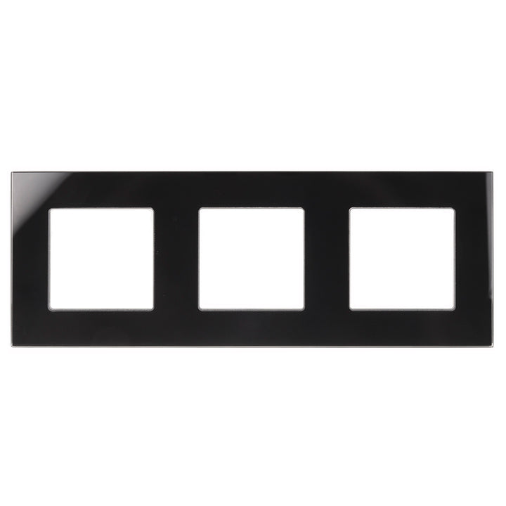 Maclean Glass Frame, triple, black, 228x86mm, MCE731B