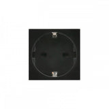 Maclean F-type (German) socket, fits glass frames, black MCE719B