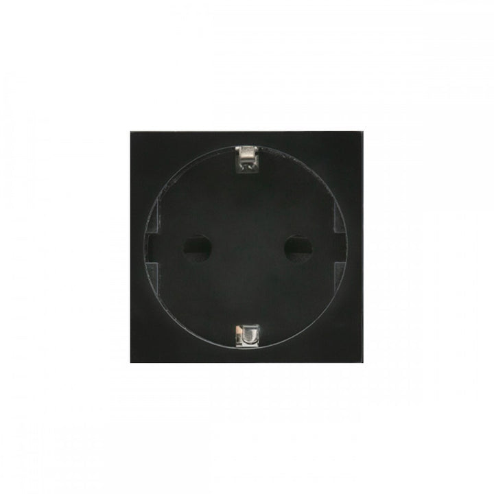 Maclean F-type (German) socket, fits glass frames, black MCE719B