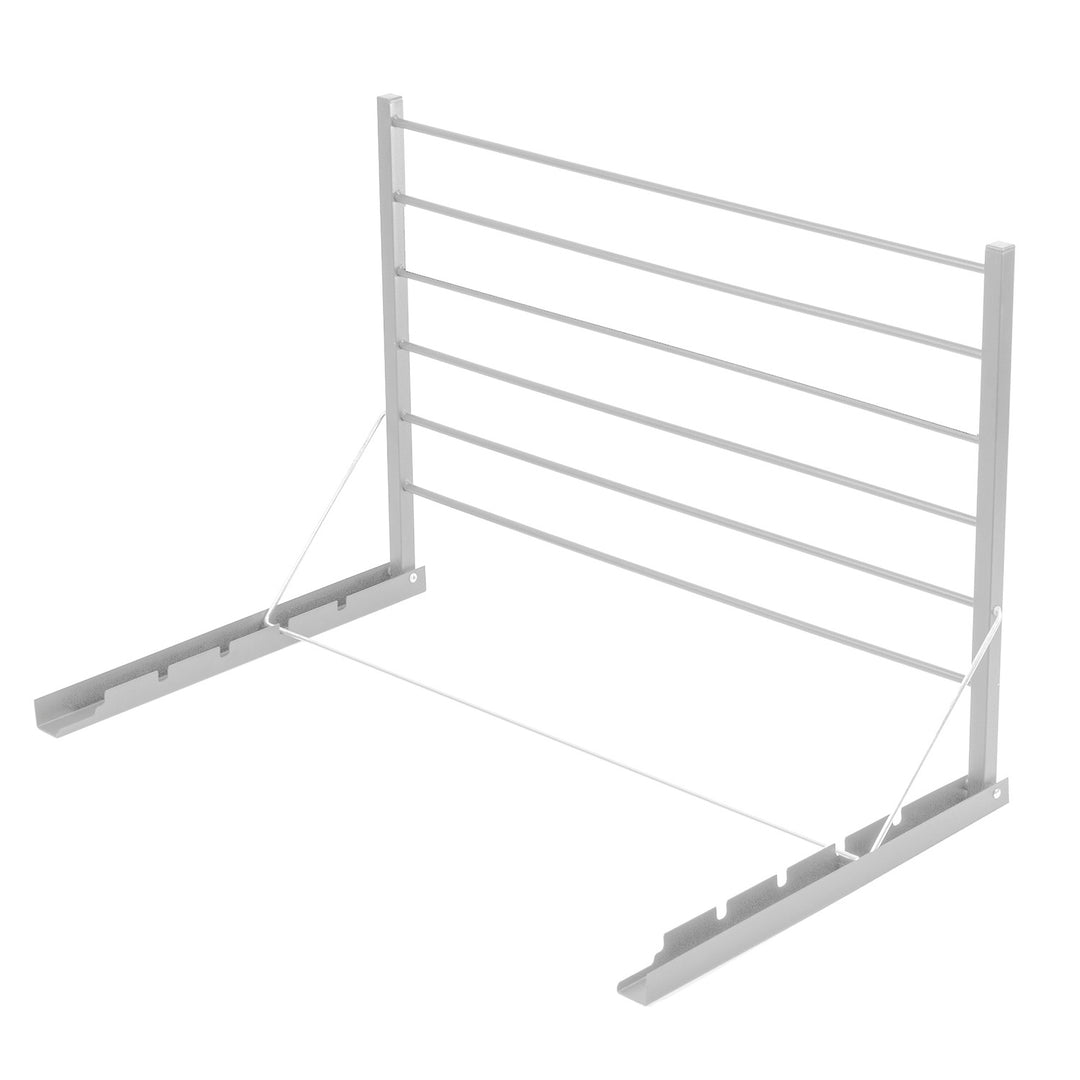 Majka Wall Mounted Drying Rack Airer 80cm White Extendable Folding