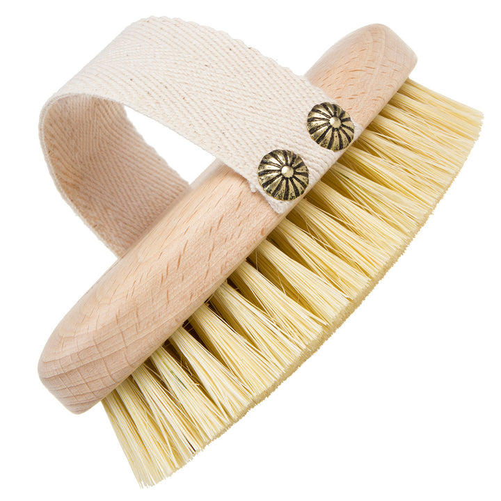 STARMANN 5/010 Natural Body Scrub Brush Dry Massage Tampico Beech Wood Improves Blood Circulation