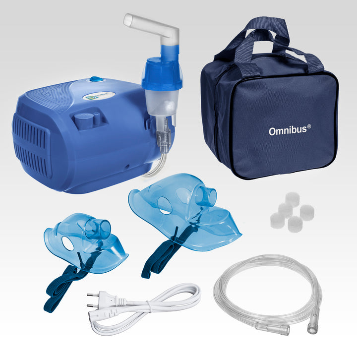 BR-CN116B Omnibus blue inhaler + accessories, masks