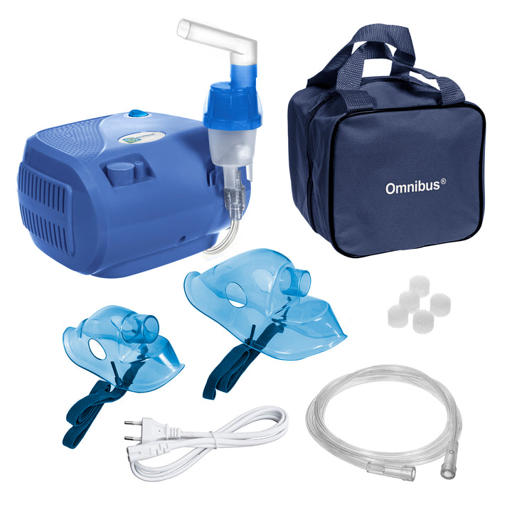 BR-CN116B Omnibus blue inhaler + accessories, masks