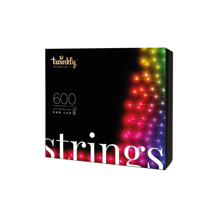 Soilse crann Nollag cliste Twinkly Strings 600LED RGB 48m