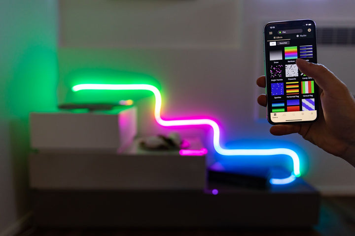 Allocacoc TWFL200STW-WEU LED RGB Tube Light Solúbtha Alexa Google Wi-Fi Bluetooth Twinkly Music 2m